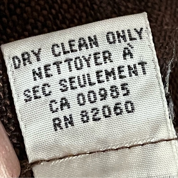 Anne Klein A line 100% Linen Skirt Brown Vintage Woven Academia Chic - Picture 9 of 11